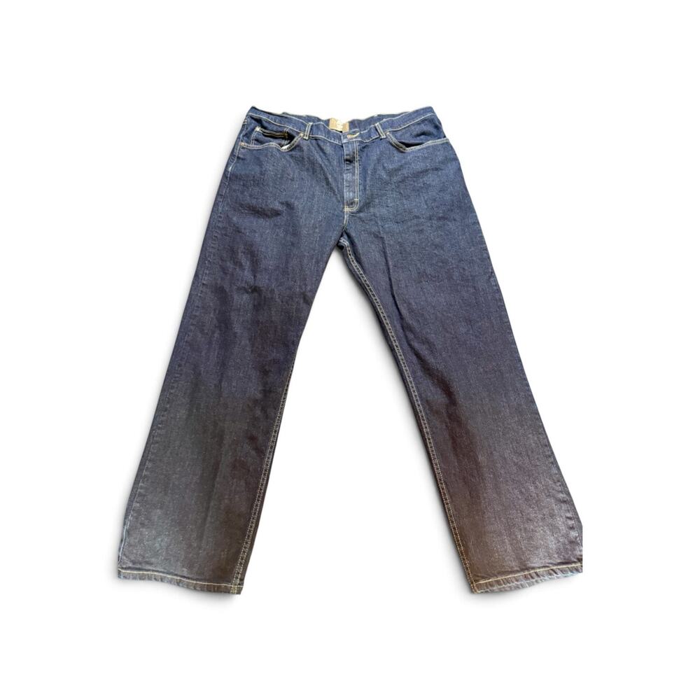 Timberland Men's Dark Wash Regular Fit Straight Leg Denim Jeans Size 42x30